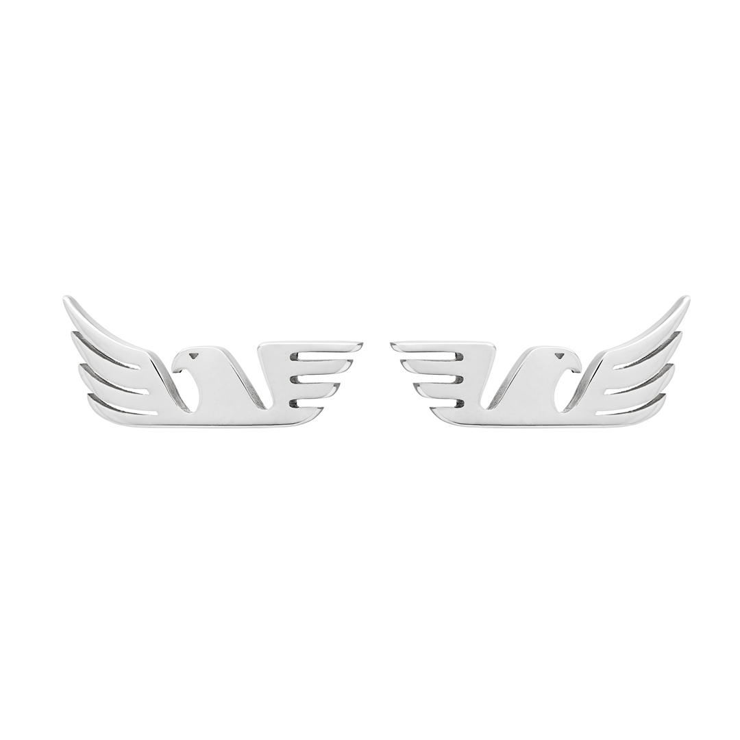 Orecchini Ali Spiegate Silver S.S. Lazio