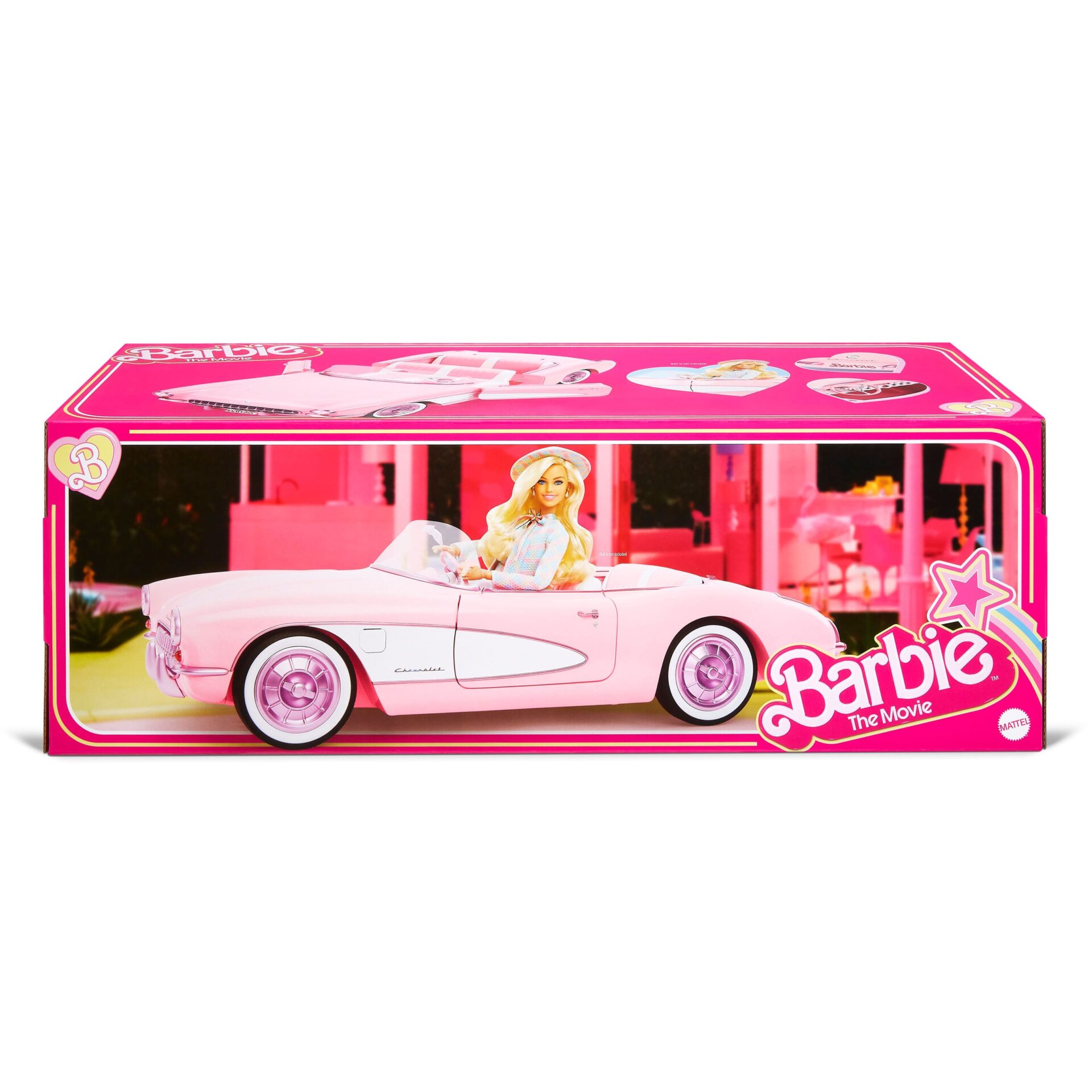 Barbie The Movie veicolo rosa Corvette decappottabile - immagine 9
