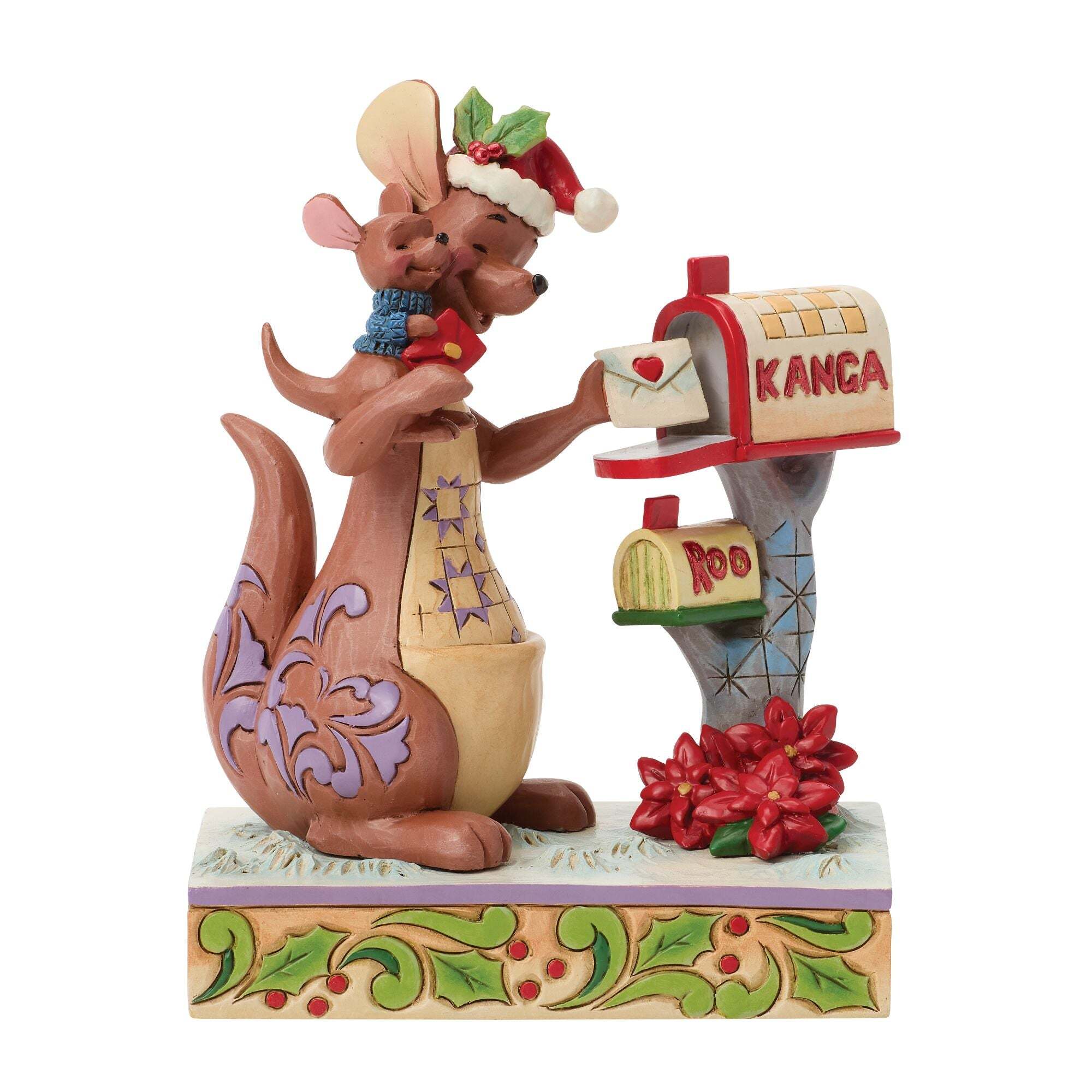 Walt Disney Jim Shore Statuetta Natale Di Kanga & Roo Disney Traditions Winnie the Pooh e amici