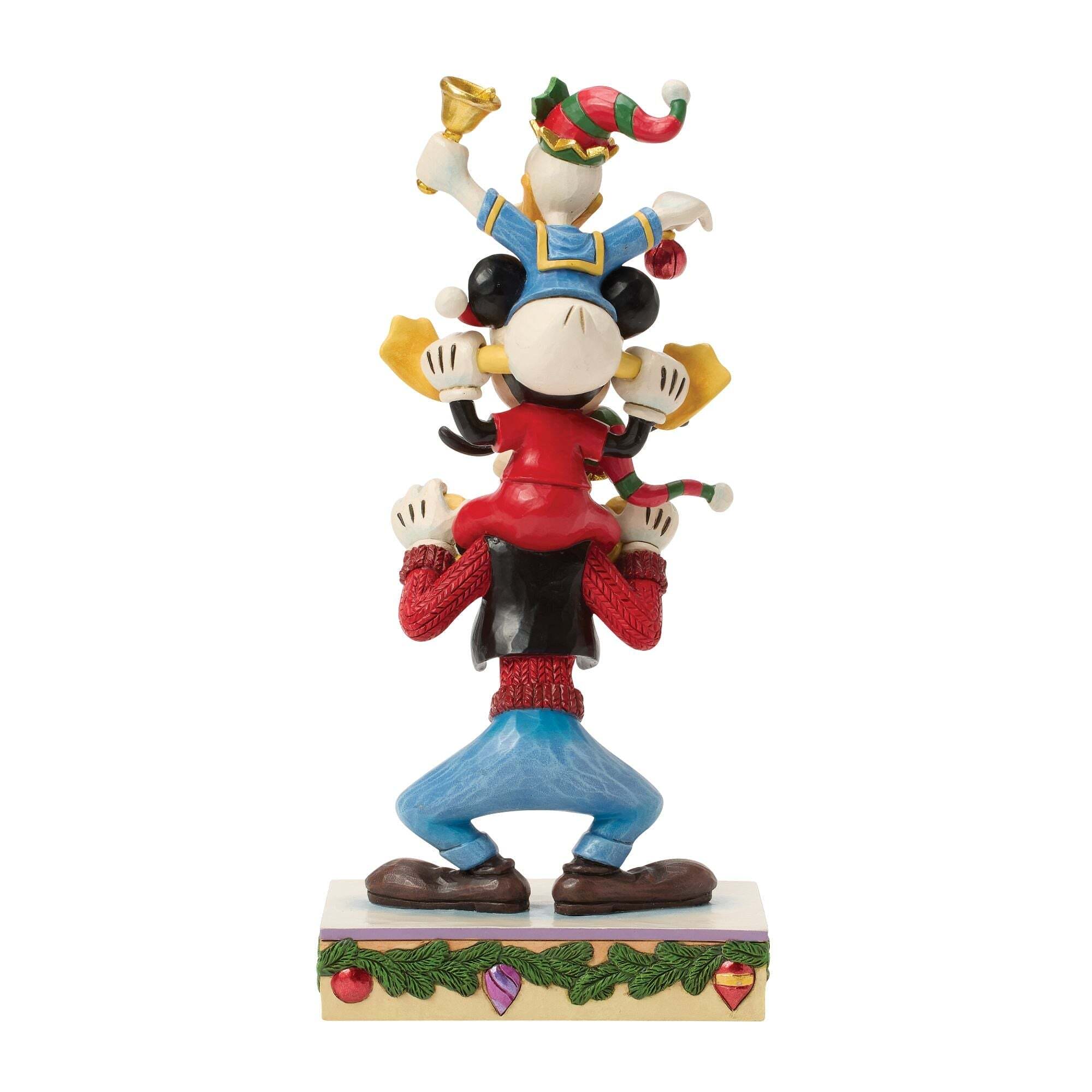 Walt Disney Jim Shore Statuetta Topolino, Paperino E Pippo Insieme Disney Traditions - immagine 3