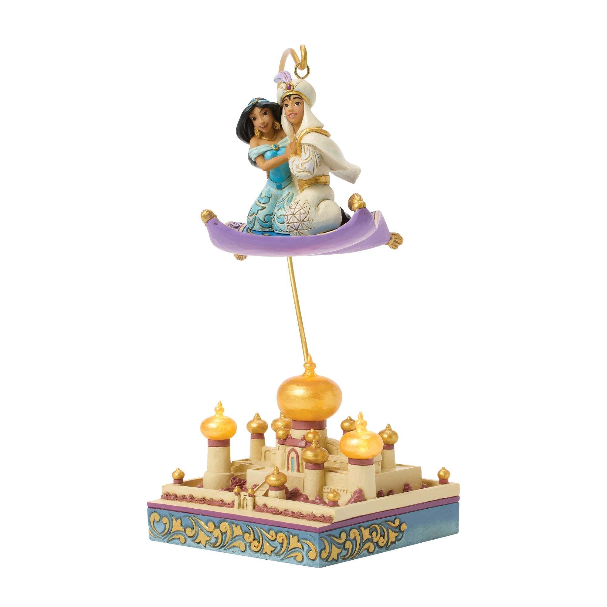 statuetta di aladdin e jasmine di disney traditions