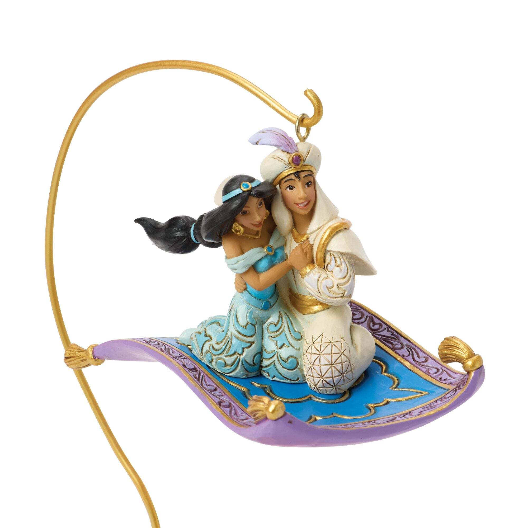 statuetta di aladdin e jasmine di disney traditions