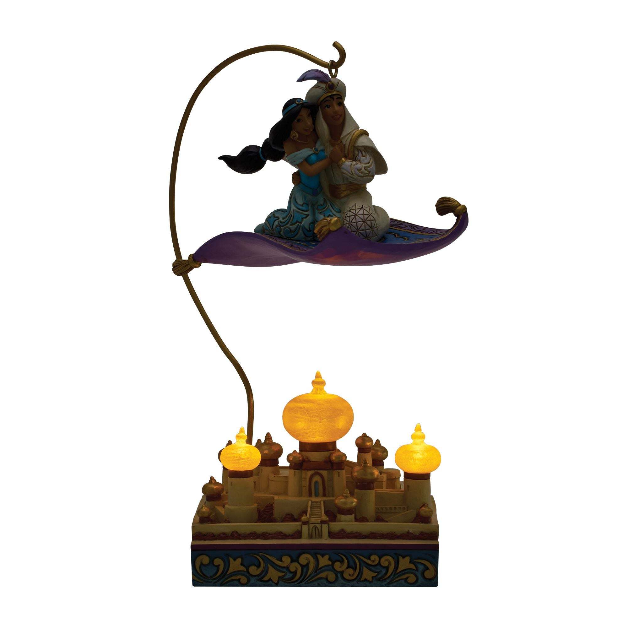 statuetta di aladdin e jasmine di disney traditions