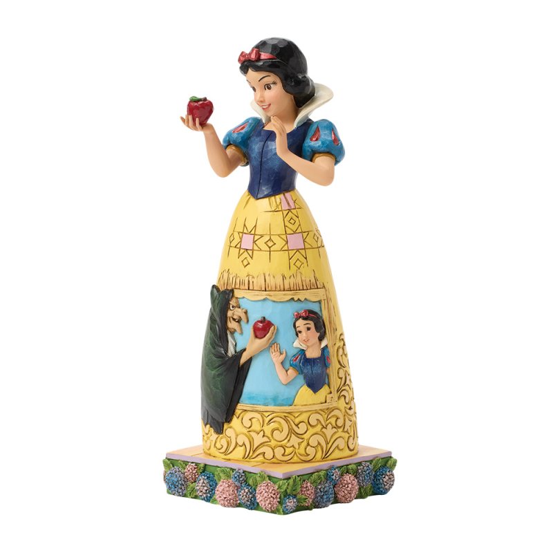 statuetta di biancaneve con l'abito da cerimonia