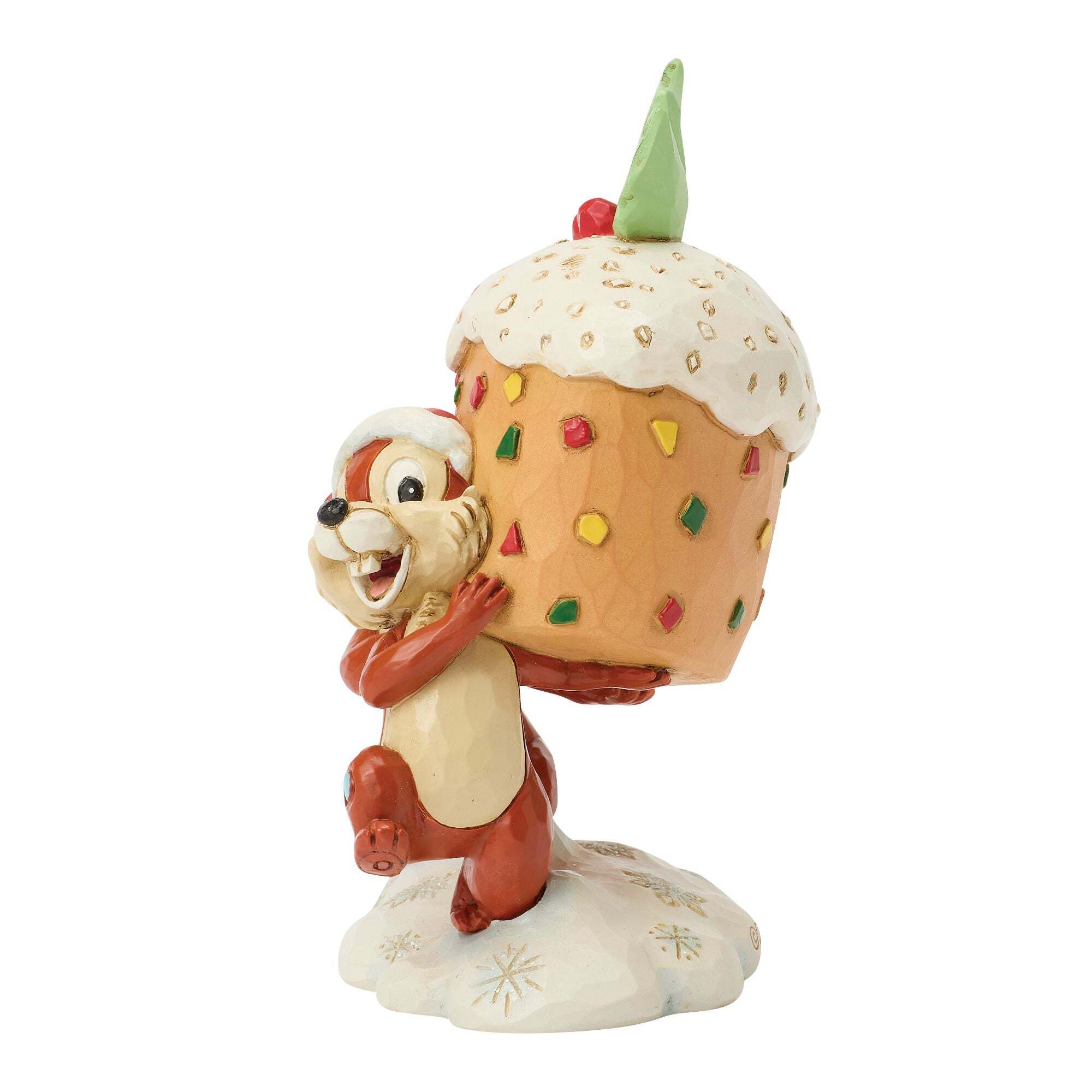 statuetta di cip e ciop che rubano la torta di frutta disney traditions