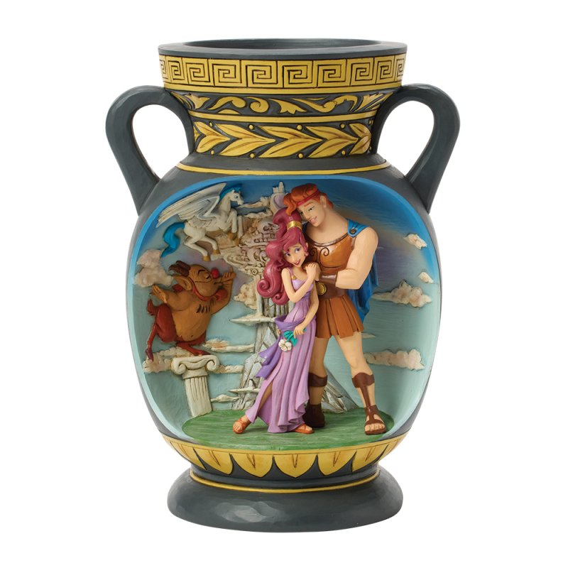 statuetta di hercules nella scena del vaso, prodotta da disney traditions.