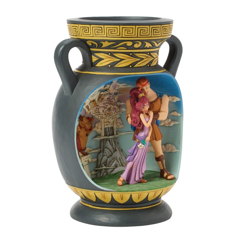 statuetta di hercules nella scena del vaso, prodotta da disney traditions.