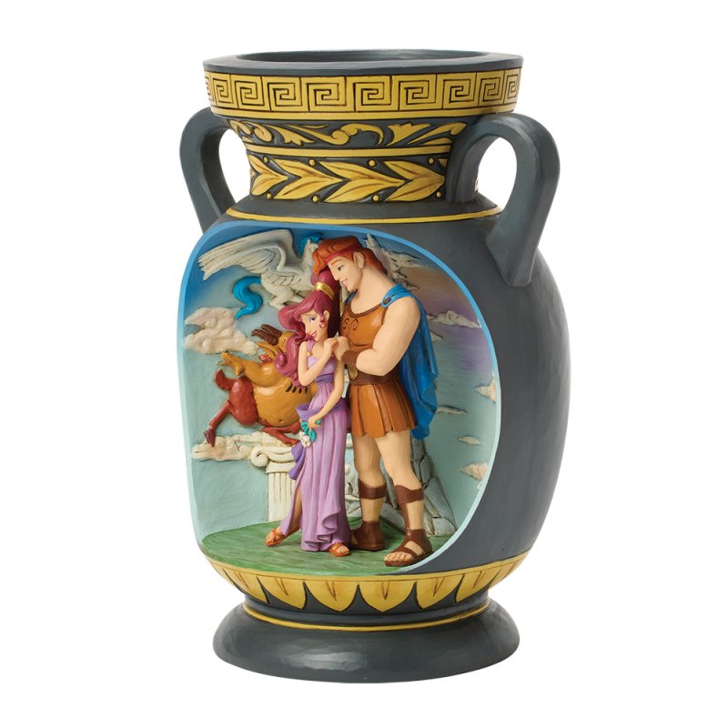 statuetta di hercules nella scena del vaso, prodotta da disney traditions.