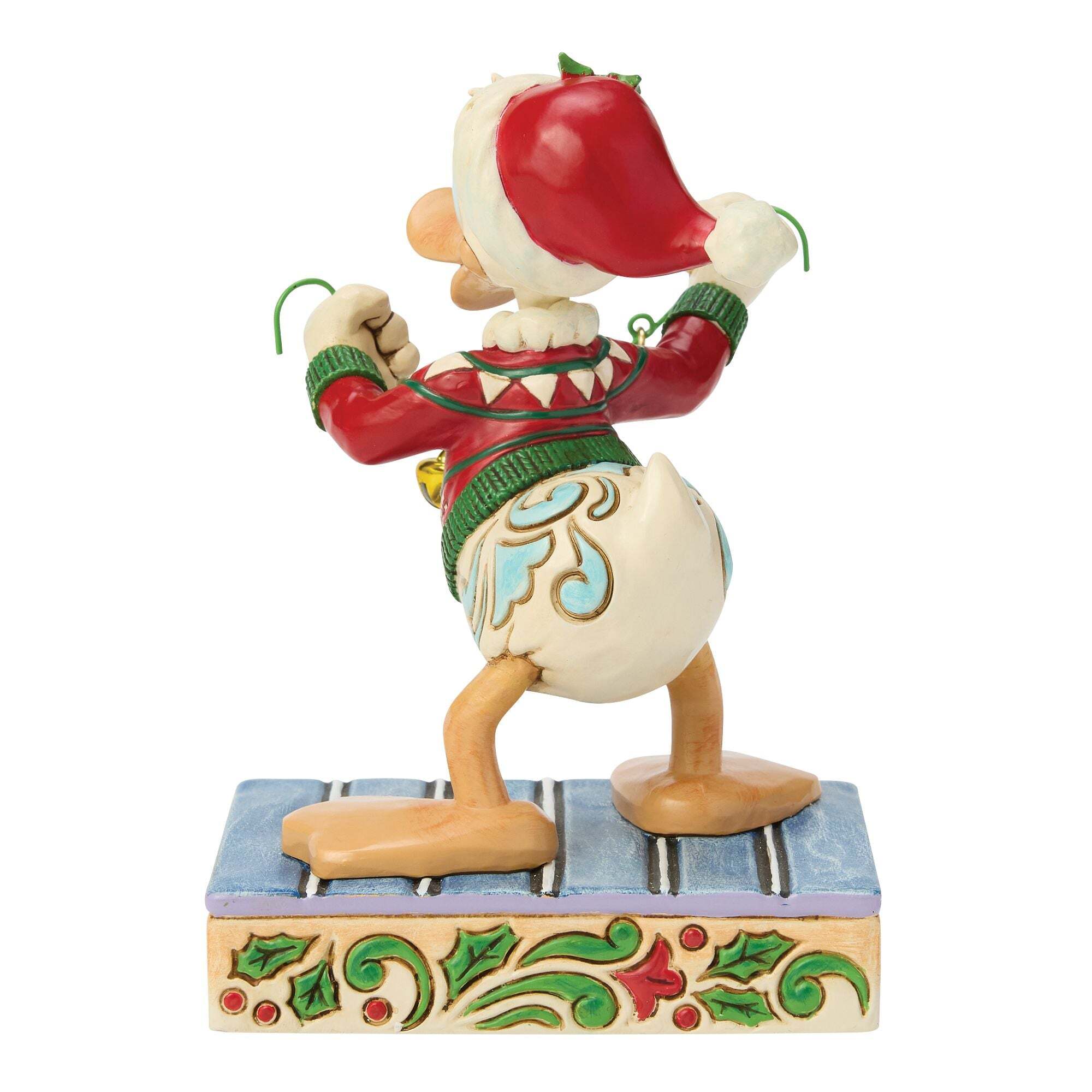 statuetta di paperino con campanellini di disney traditions