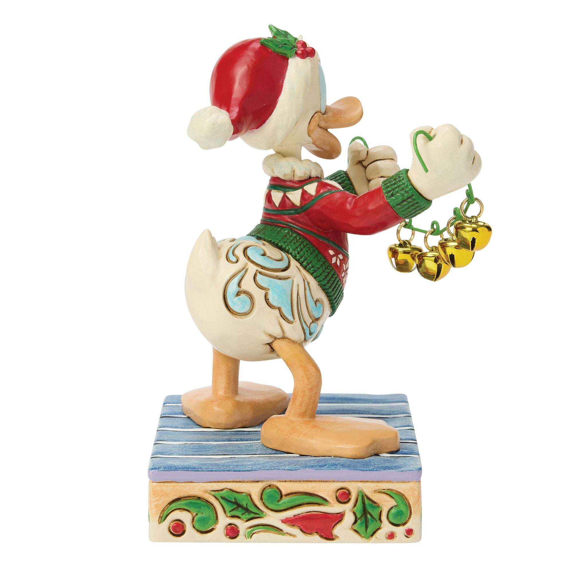 statuetta di paperino con campanellini di disney traditions