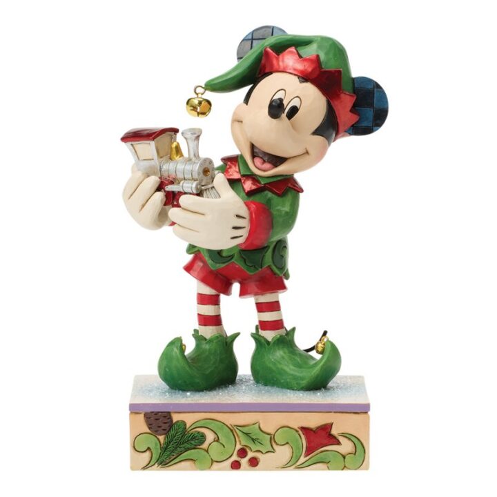 edizione speciale di elf on track topolino elfo con treno di disney traditions