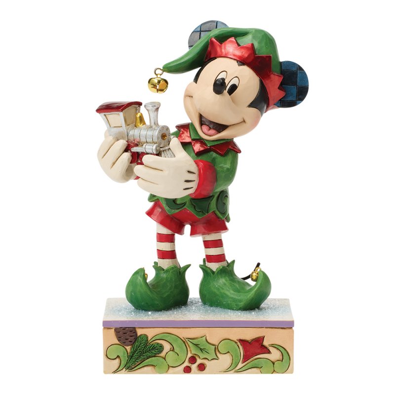 edizione speciale di elf on track topolino elfo con treno di disney traditions