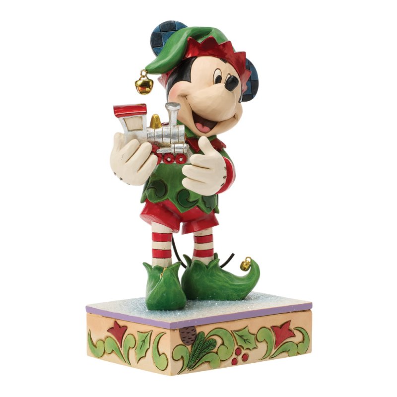 edizione speciale di elf on track topolino elfo con treno di disney traditions