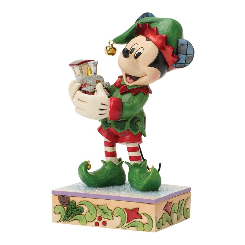 edizione speciale di elf on track topolino elfo con treno di disney traditions